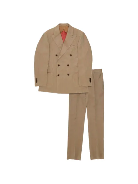 Fortela Solarodouble-breasted suit Neutrals TOTOVT002MIX