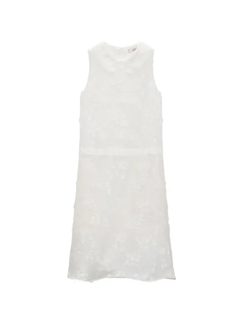 Dorothee Schumacher mini Light Volumes floral-embroidered sleeveless dress White 447304