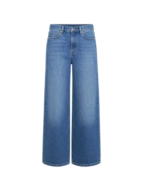 Sisley logo-patch jeans Blue 4MCPLE045