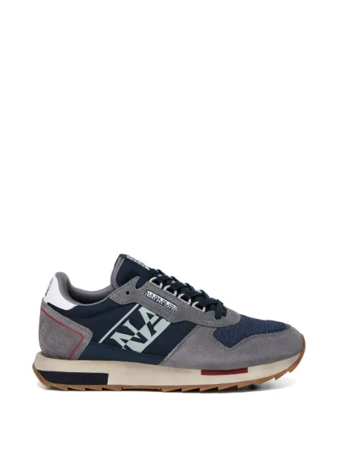 Napapijri Virtus NYS logo-print panelled sneakers Grey NP0A8B3101Y