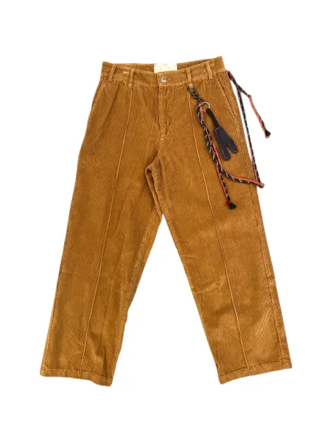 Song For The Mute pin-stitch corduroy trousers Brown 261MPT107CORDCML