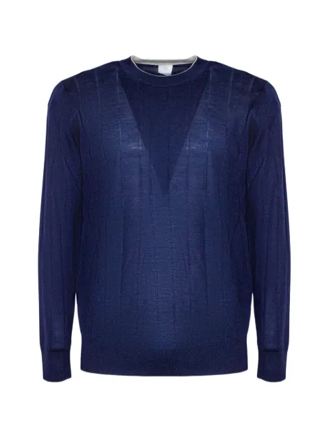 Eleventy ribbed-knit sweater Blue M76MAGM71MAG0M0431102