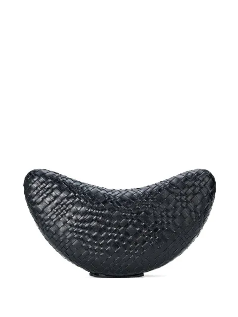 STAUD Crescent woven clutch bag Black H26S2041WF