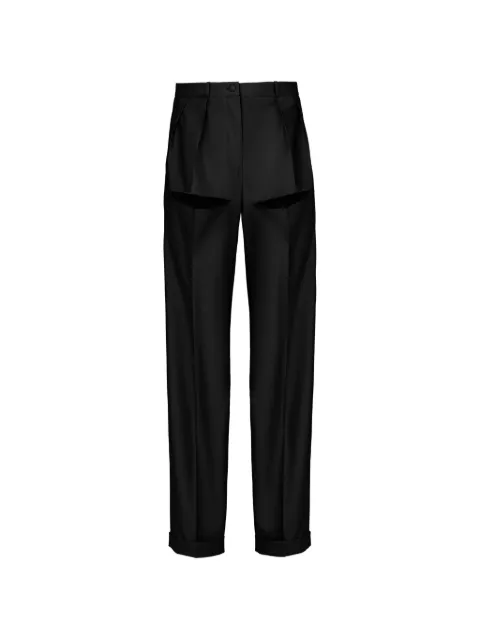 Almaz cut-out pleated trousers Black TR0202CLASSIC