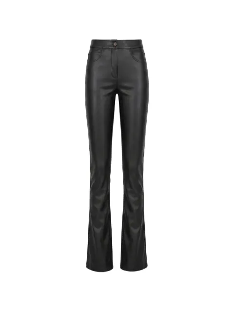 Almaz lace-insert zip-detail trousers Black TR0101BACKZIP