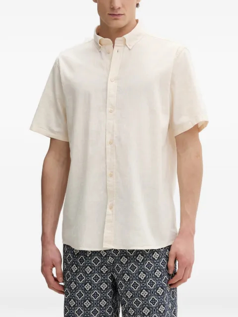 Les Deux Konrad short-sleeved button-down shirt White 1001381