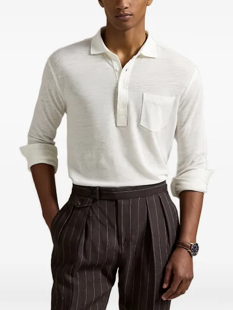 Polo Ralph Lauren fine-knit polo shirt White 100049797