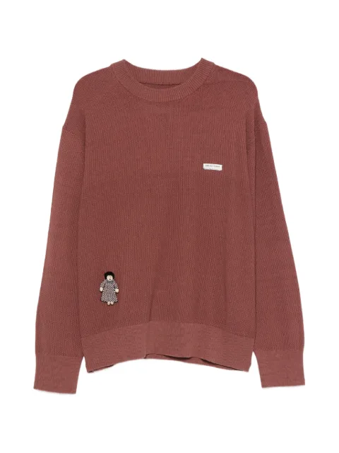 Song For The Mute crew-neck sweater Brown 261UKT039TCOTNBRN
