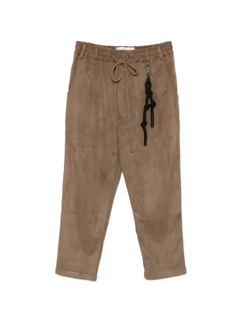 Song For The Mute drawstring-waist rope-detail trousers Brown 261MPT065SKNTBRN