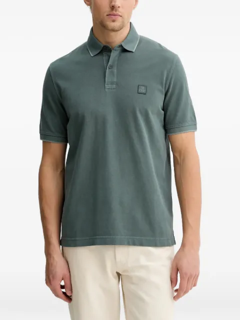 Marc O'Polo logo-patch pique polo shirt Green 5000012668