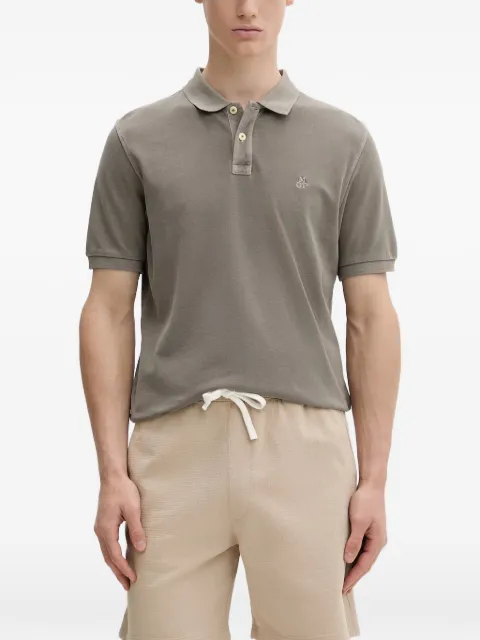 Marc O'Polo logo-embroidered polo shirt Grey 5000012660