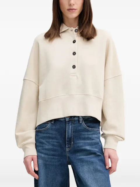 Marc O'Polo logo-embroidered button-up sweater Neutrals 5000013182