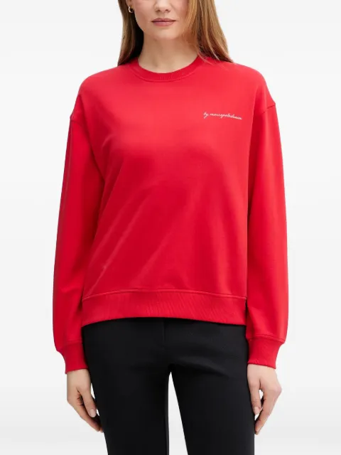 Marc O'Polo pineapple-print logo-embroidered sweater Red 5000008127