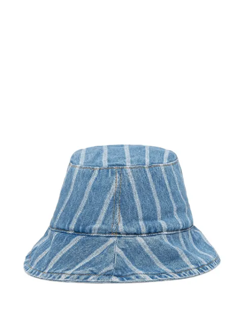 Marc O'Polo striped denim bucket hat Blue 5000010255