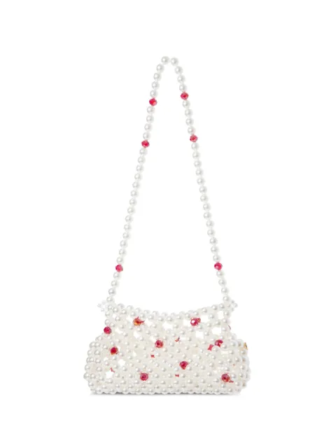 0711 Lucy bead-embellished mini bag Neutrals 0711AW2628