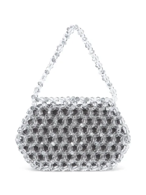 0711 Ella beaded mini bag White 0711AW2655