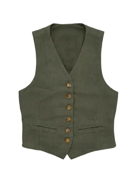 Fortela Demi tailored waistcoat Green WDEMIMA792ARM