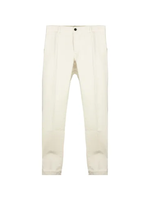 Incotex slim-fit tailored trousers White 18S1009664C401