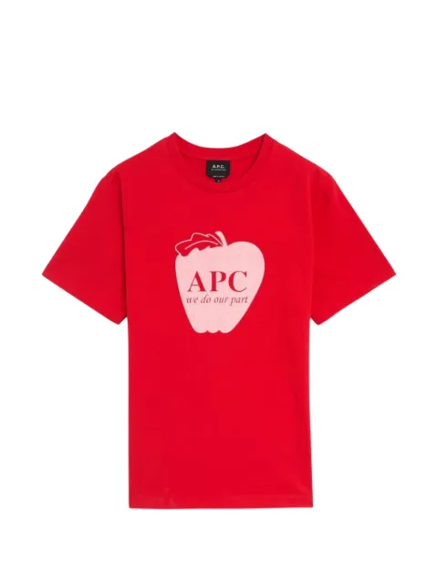 A.P.C. graphic-print T-shirt Red COHMBH26567