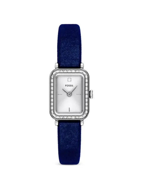 FOSSIL mini Raquel crystal-embellished 18mm watch Silver ES5436