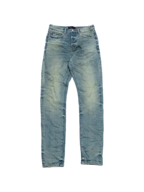 Purple Brand distressed faded jeans Blue P005VDDY324