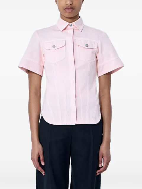 Sportmax patch-pocket short-sleeve shirt Pink 2612111022600