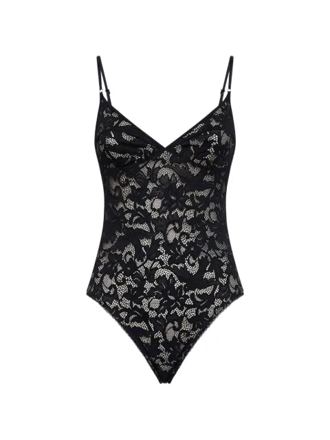 ZIMMERMANN lace-embroidered V-neck bodysuit Black 7829TS26R