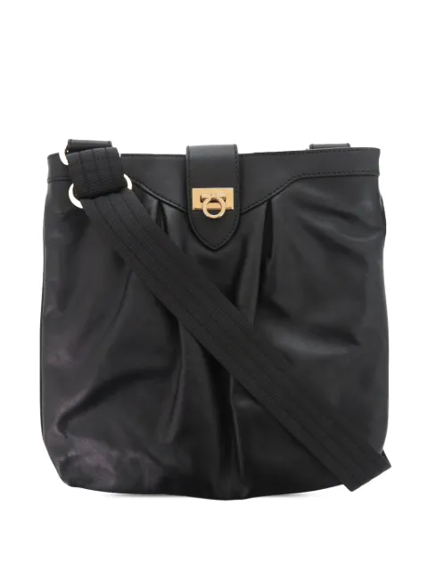 Ferragamo Pre-Owned 2000-2026 Leather Gancini crossbody bag Black 3CL2IXCKW7O1Y06L