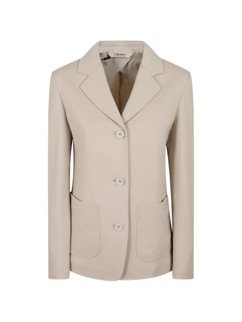 'S Max Mara single-breasted patch-pockets blazer Neutrals 2619911031600114001