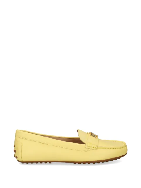 Lauren Ralph Lauren logo-plaque loafers Yellow 802852847
