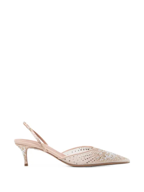 Gedebe 55mm Anitta slingback pumps Neutrals ANISLG55MIRSS26