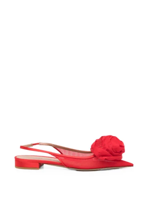 Gedebe floral-detail slingback shoes Red PEOSLG0ORGSS26