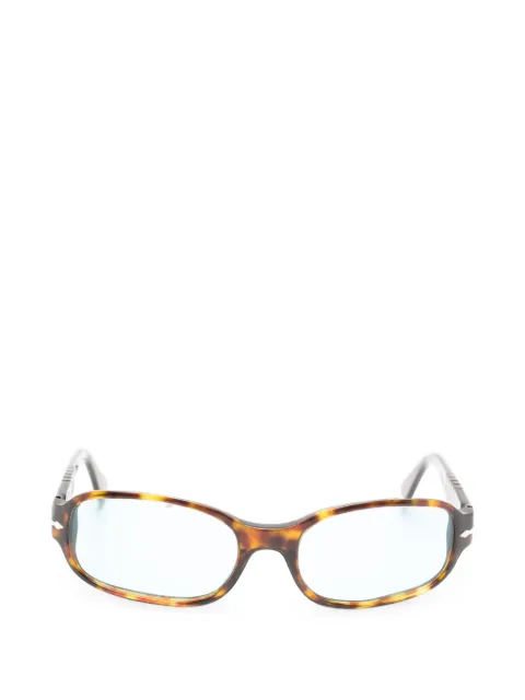 Persol Pre-Owned oval-frame glasses Brown PRSLVNTG1