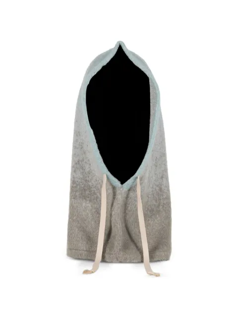 JUN/NAKAYAMA gradient drawstring balaclava Blue JNFW25027BLUGRY