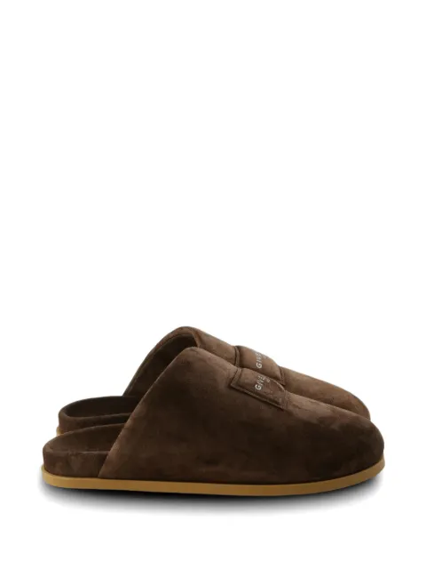 Givenchy logo-patch slides Brown BH302NH1Y2
