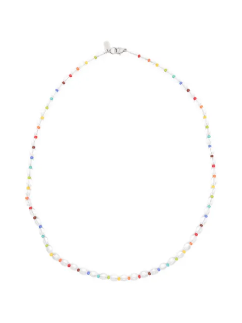COLLANINE COLORATE beaded necklace White CRISTALLOARCOBALENO