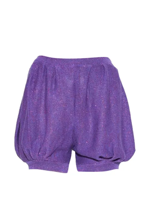 Sophia Webster Princess glitter-knit shorts Purple SK25F013PU