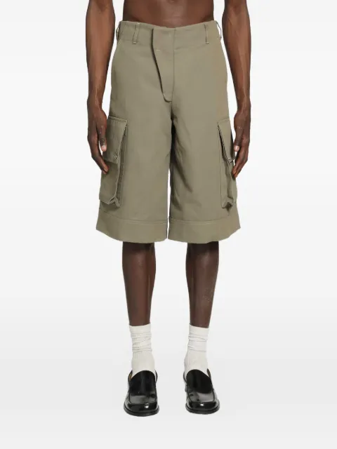 BRYAN JIMENÈZ cotton cargo shorts Neutrals BJSS26TR003