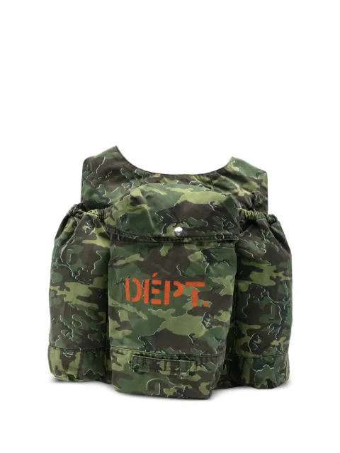 GALLERY DEPT. camouflage-print vest-style backpack Green ACC012