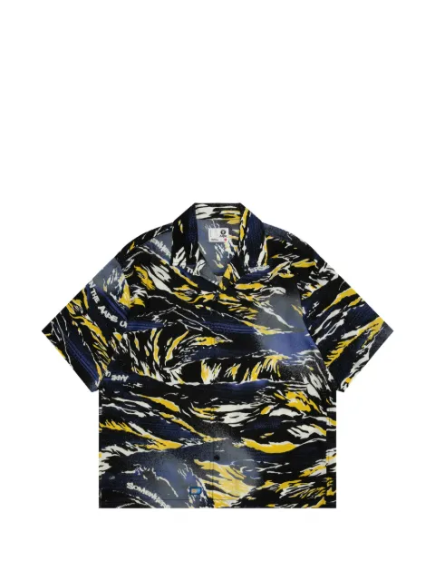 AAPE BY *A BATHING APE® printed short-sleeved shirt Blue ASR8575XXQ