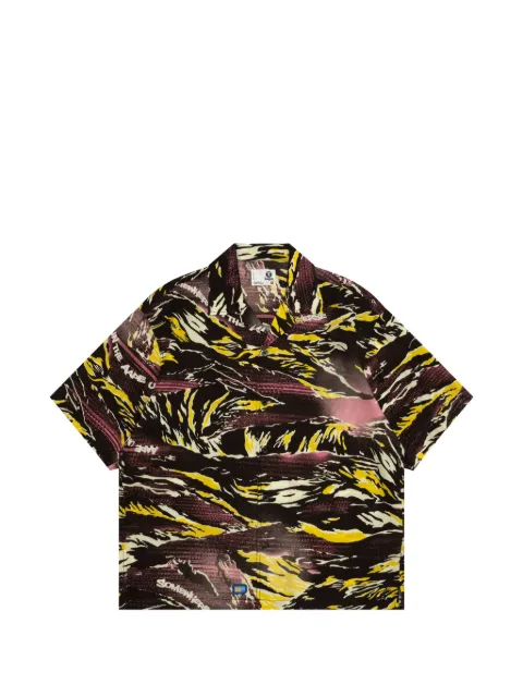 AAPE BY *A BATHING APE® printed short-sleeved shirt Pink ASR8575XXQ