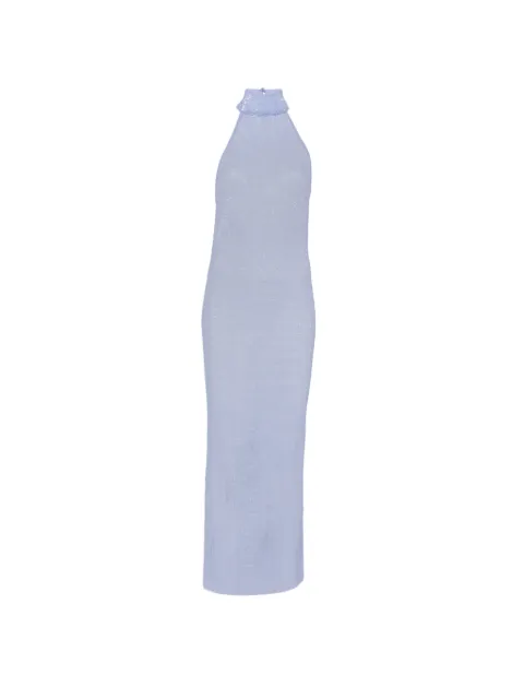 L'IDÉE Casablanca sequin-embellished maxi dress Blue CASABLANCADRESS