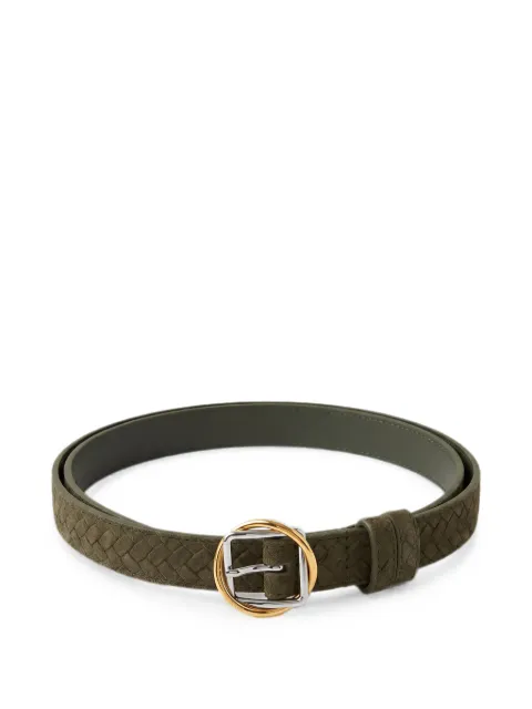 Jacquemus woven-design buckle-fastening belt Green BEW00344AC39A02