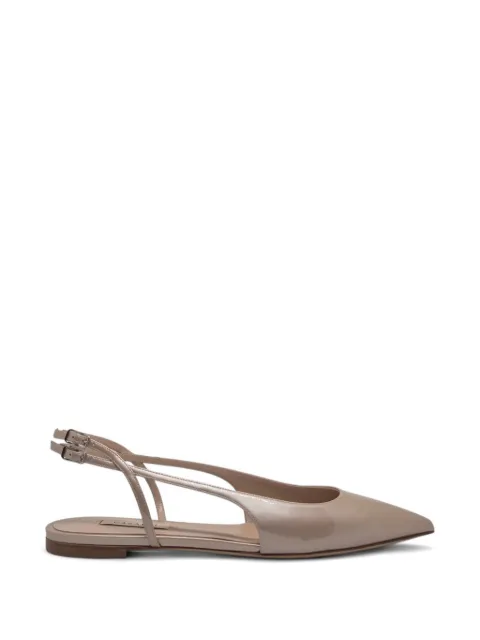 Casadei pointed-toe slingback ballet flats Neutrals 1G671B0101DAMUR