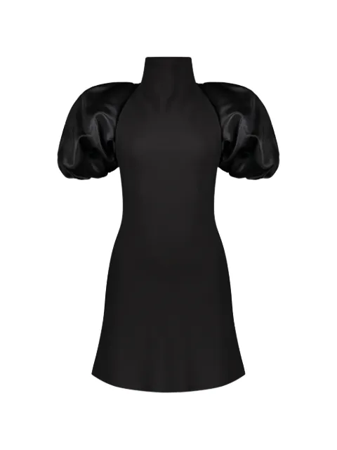 Ellery balloon-sleeve high-neck mini dress Black 9FD681CR