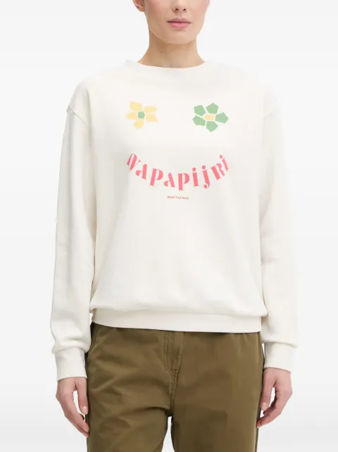 Napapijri Antimony graphic-print sweatshirt White NP0A4HHH