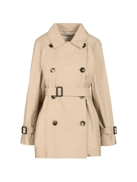Max Mara double-breasted belted trench coat Neutrals 2619021114600
