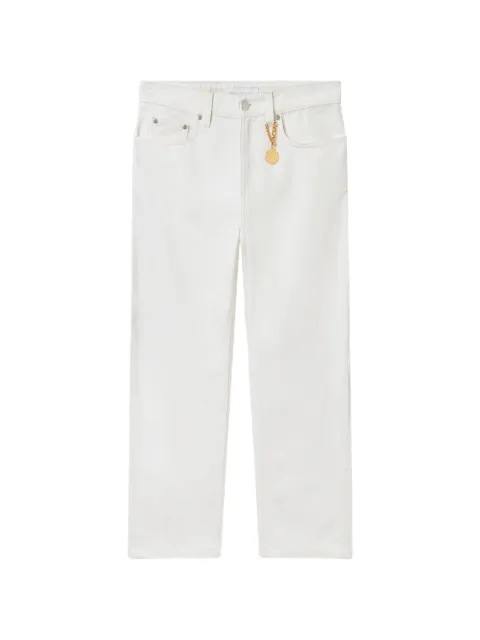 Stella McCartney cropped barrel-leg jeans White 6D04903SQH66