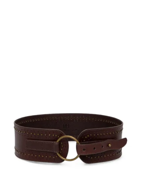 Pedro Del Hierro studded perforated belt Brown 4693080