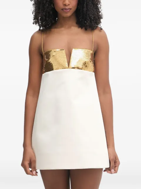 Retrofete Cyra sequin-embellished A-line mini dress White RR261225817